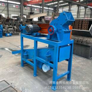 小型移动式锤式打砂机鹅卵石花岗岩柴油动力锤式破碎机锤式粉碎机