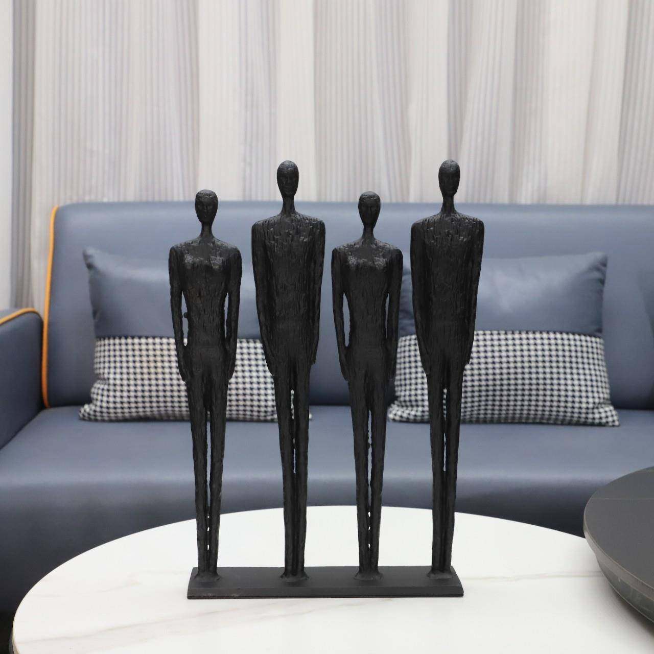 现代简约创意铸铁四人组雕塑摆件办公室卧室客厅餐厅书房家居饰品,纺织面料/辅料/配套,纺织机械配件,淘宝优惠券,粉丝福利购,淘宝优惠卷