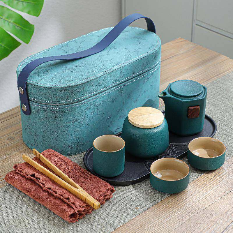 旅行茶具套装户外便携式黑陶茶具茶盘整套陶瓷简约收纳快客杯,机械设备,其他机械设备,淘宝优惠券,粉丝福利购,淘宝优惠卷