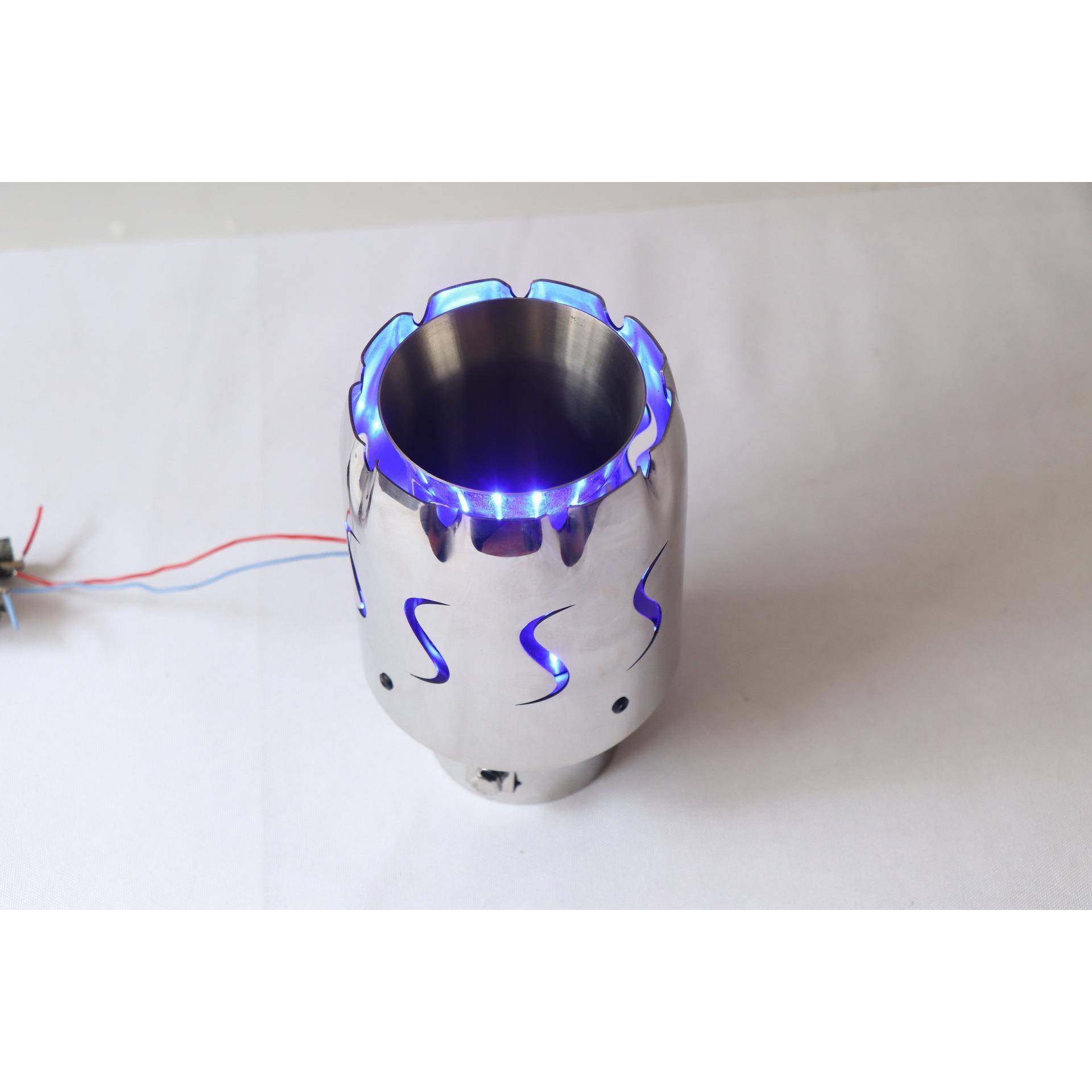 汽车排气管火焰灯LED尾喉改装带灯不锈钢喷气发光尾喉通用,收纳整理,烫衣板及配件,淘宝优惠券,粉丝福利购,淘宝优惠卷