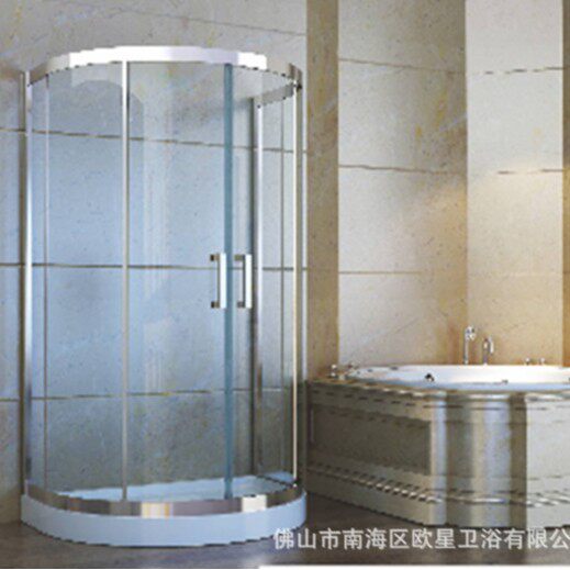 出口以色列现货不锈钢圆形淋浴房公寓淋浴屏风dorha-shavar
