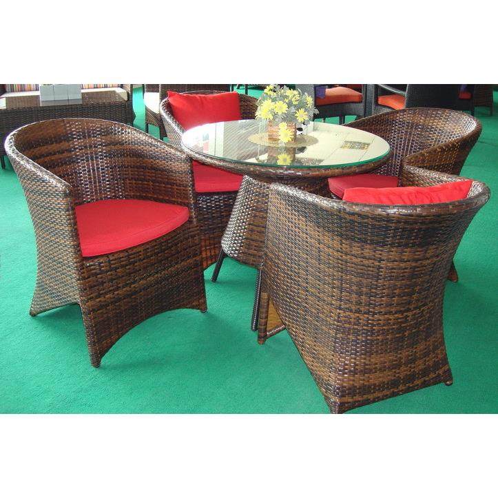 康福特户外家具批量休闲藤椅PE仿藤桌椅餐厅藤编耐用现代简约