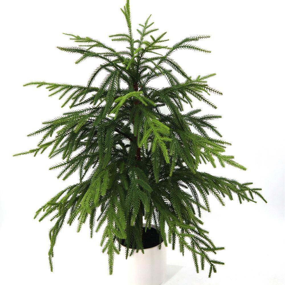 仿真松针松树绿植圣诞树家居装饰植物盆栽绿植假树无盆仿生仿真花