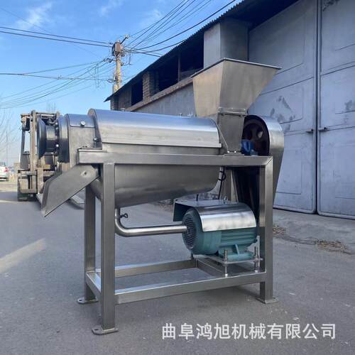 商用果蔬螺旋榨汁机羊奶果红毛丹挤汁机工厂用水果原汁加工机