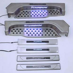 适用于传祺GM8迎宾踏板传奇M8改装装饰带灯LED换件门槛条专用改装