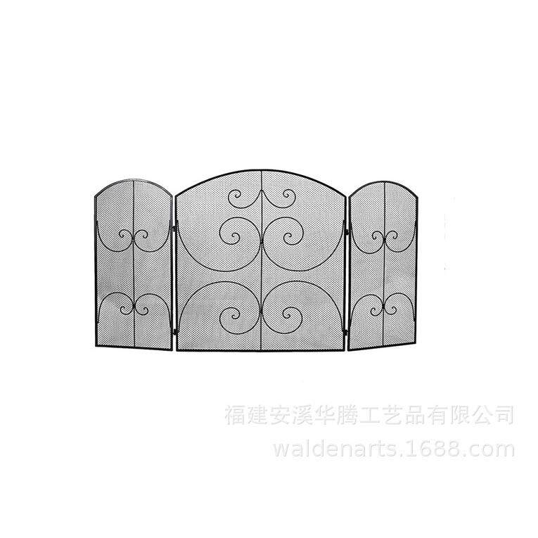 欧式壁炉简约装饰架屏风隔断火炉网防护罩防火罩暖气罩