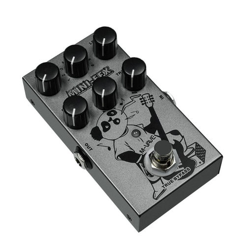 M-VAVE电吉他单块效果器MINI-EFX9档音色1激励+4过载+4失真效果