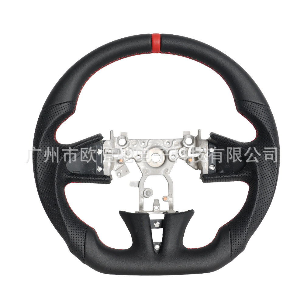 适用于英菲尼迪-Q60-15-22款全皮汽车方向盘总成改装
