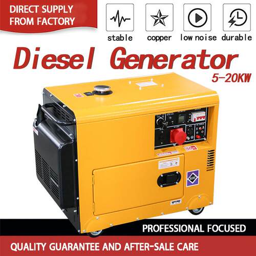 新便携式工厂矿山户外567810KW小型静音柴油发电机组220V380V