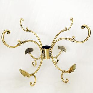 衣帽架挂钩配件家用实木卧室落地式衣帽架欧式创意造型圆管挂衣架