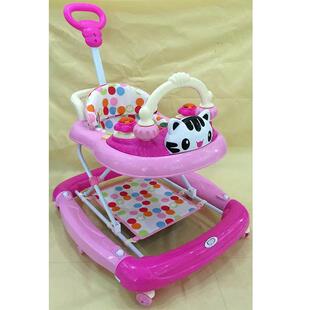 贺联939B多功能婴儿学步车带推杆脚垫BB手推车带音乐学步车