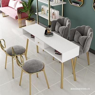 美甲桌椅套装组合北欧网红单双人双层修甲台经济型烤锦标收纳