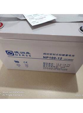 德润森蓄电池NP100-1212V100AH铅酸免维护蓄电池