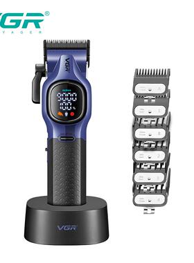 VGR886C电动液晶变速理发器专业高速无刷电机9000RPM数显推剪
