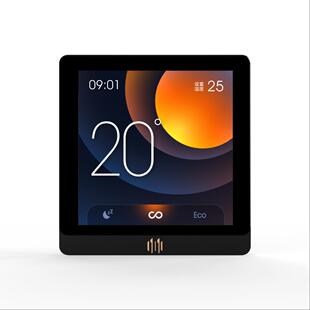 高清彩屏新风系统控制器三速调速开关控制面板智能全屏触控线控器