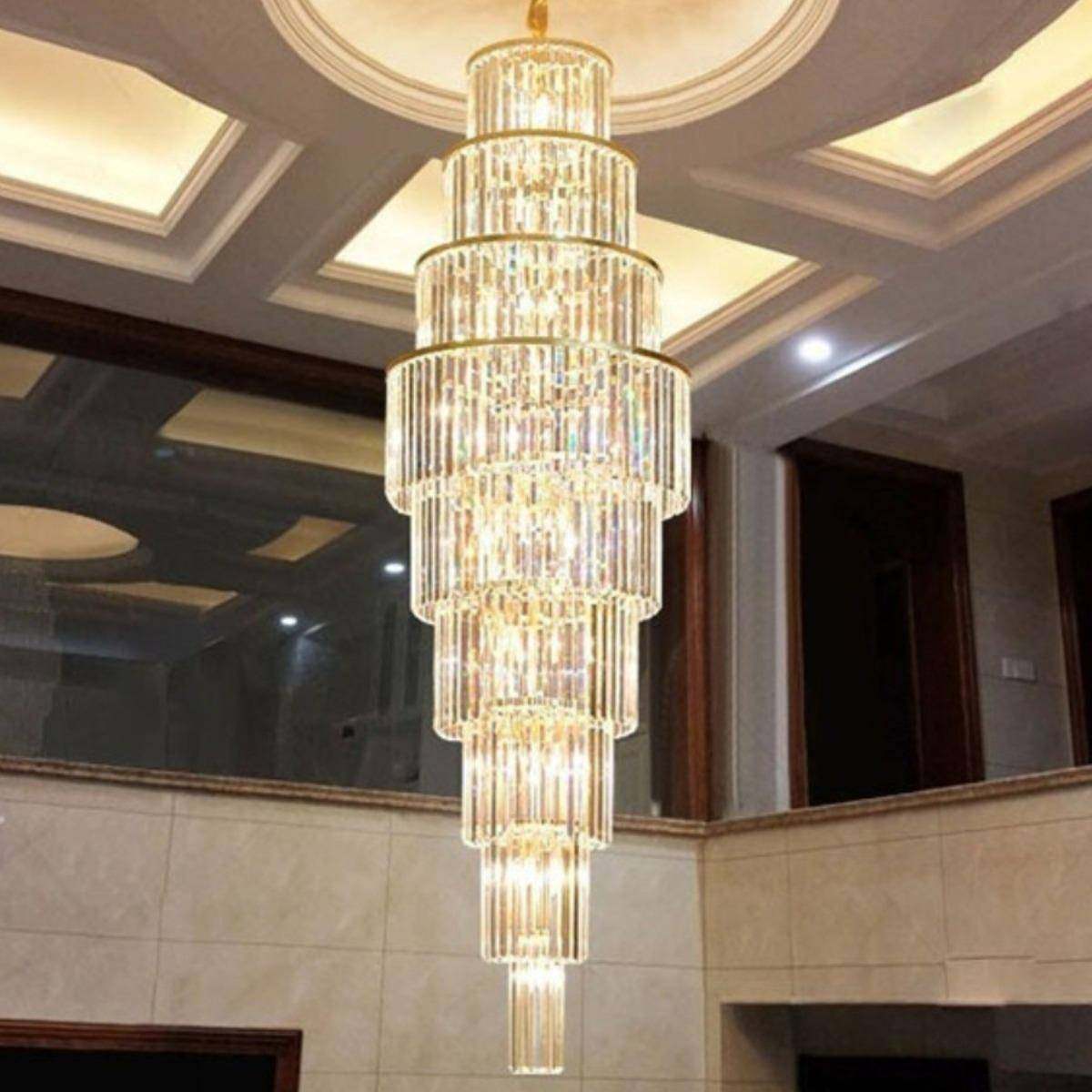 复式楼水晶吊灯欧式水晶楼梯灯轻奢简约别墅楼中楼loft客厅长吊灯,畜牧/养殖物资,畜牧/养殖器械,淘宝优惠券,粉丝福利购,淘宝优惠卷