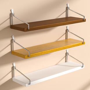 墙上的置物架免打孔上墙壁挂式书架一体挂墙置物板墙面悬空一字板