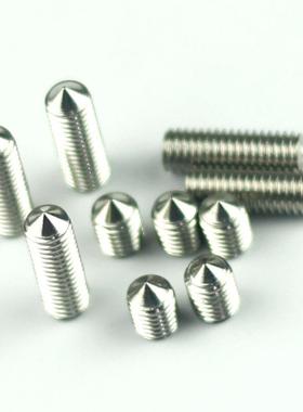 M10304不锈钢内六角紧定螺钉gb78止负螺丝DIN914机米