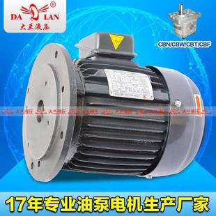 90L 1.5KW 液压电机CBN三相异步油泵电机DL 3HP大兰DALAN立式