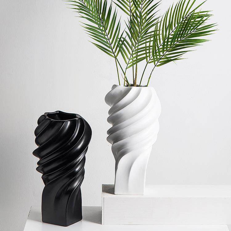 不规则螺旋大花器北欧现代简约家居客厅样板房酒店花瓶装饰品摆件,纺织面料/辅料/配套,纺织机械配件,淘宝优惠券,粉丝福利购,淘宝优惠卷
