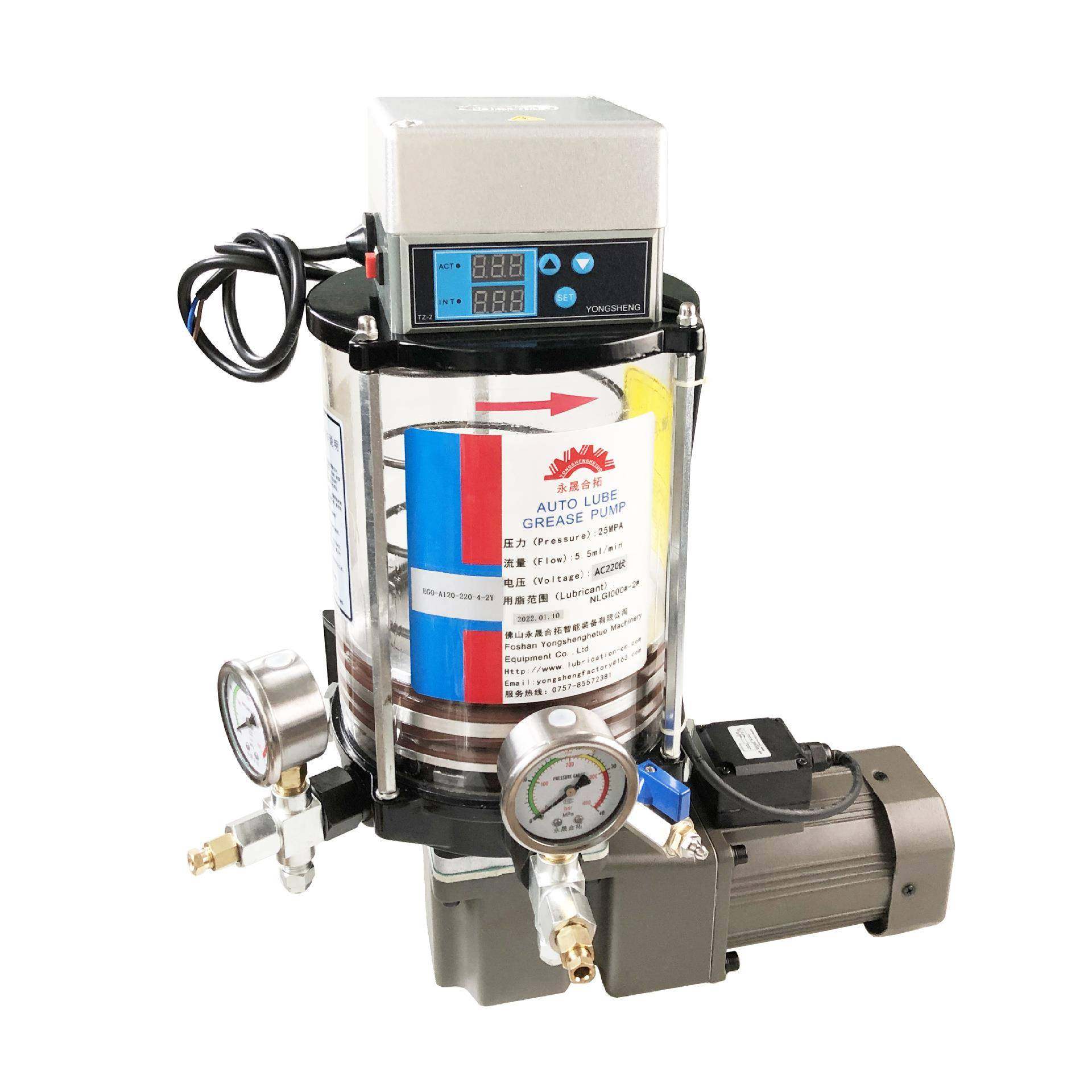 打3#浓黄油电动黄油泵24V220V380V120瓦功率混泥土搅拌机润滑