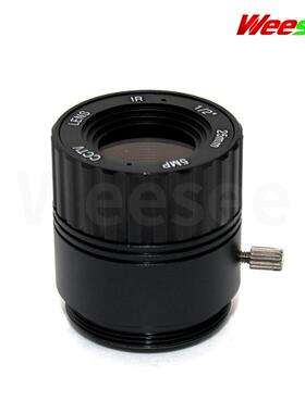 固定镜头25mm5MP高清网络五百万安防监控镜头