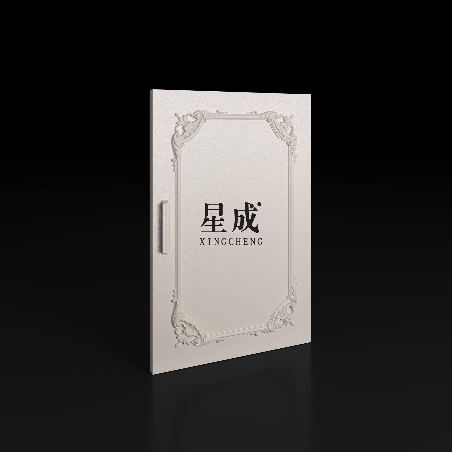 小美式定制静电喷粉柜门E0级环保衣柜橱柜门带精美角花