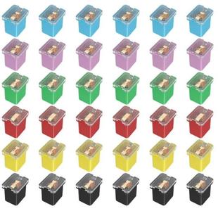 36件保险丝组合套件汽车低调箱形微型盒式 60A 保险丝20A