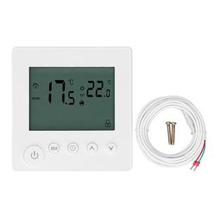 电地暖温控器25A大功率温控器智能定时液晶屏带联动壁炉温控器