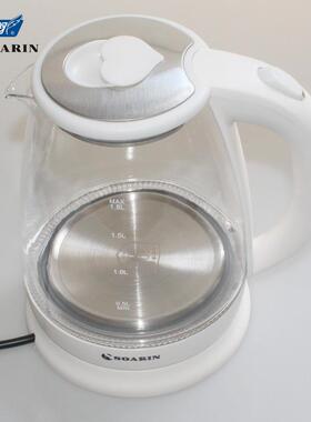 外销英文圆插SR-B4现货SOARIN大功率玻璃电热水壶烧水茶壶1.8L