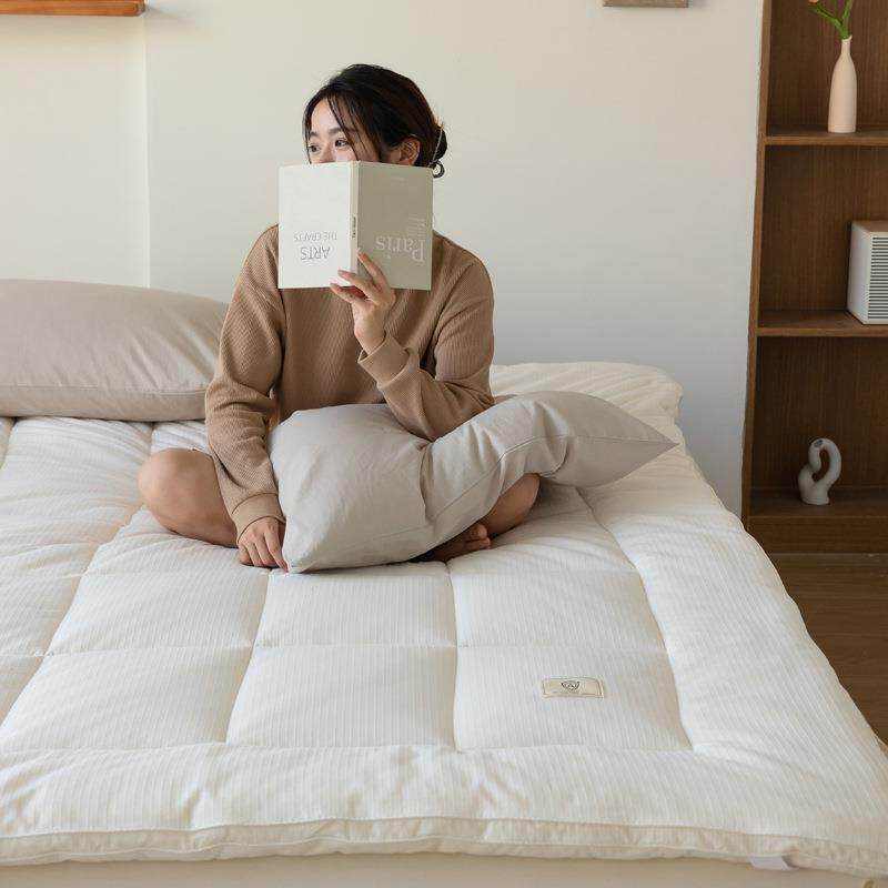 简约A类全棉大豆纤维床褥纯棉1.8m床垫褥子薄垫子1.2m学生宿舍垫