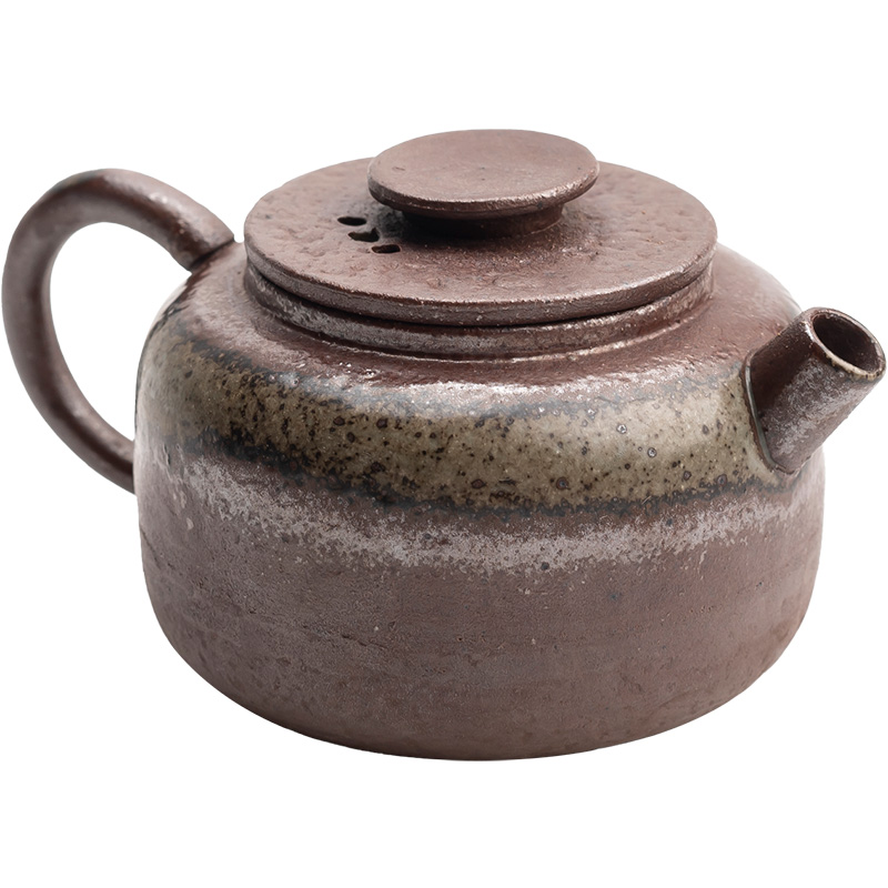 陶迷90毫升小茶壶迷你单人壶清水柴烧窑变釉功夫茶具一人用平顶壶