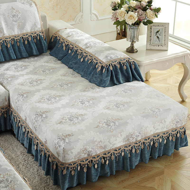 北欧简约雪尼尔沙发垫四季通用沙发套罩沙发巾全盖沙发盖布沙发罩