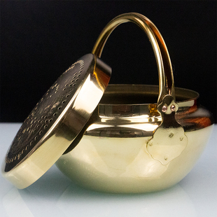 传统婚礼用品铜火炉婚庆铜火冲结婚火铳铜炉子手炉旺盆炉陪嫁嫁妆