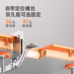 多功能免拉手开槽模具衣柜厨房把手圆弧辅助开槽器加厚铝合金