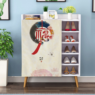 中式餐厅装饰遮挡门帘厨房隔断小窗口家用试换衣服鞋柜遮丑布便携