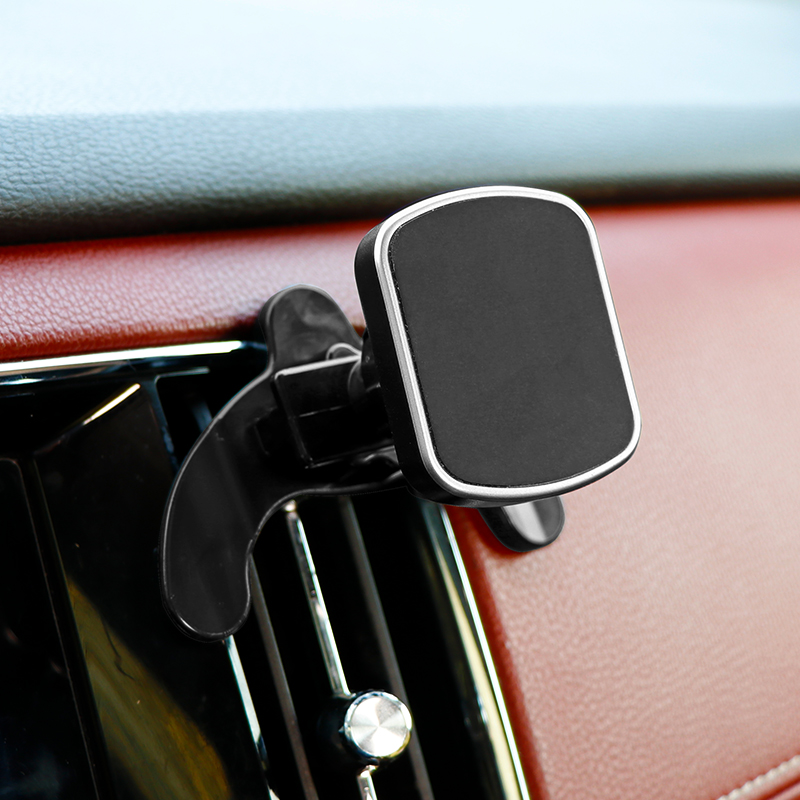 创意金属钩圆形出风口横竖向通风口车载手机支架强磁汽车上用磁吸