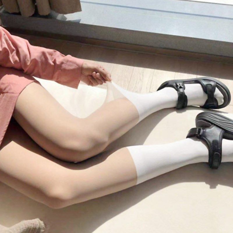 长筒拼接中筒小腿大腿过膝袜子光腿丝袜女春秋薄款神器假JK连裤袜,女士内衣/男士内衣/家居服,连裤袜/打底袜,淘宝优惠券,粉丝福利购,淘宝优惠卷