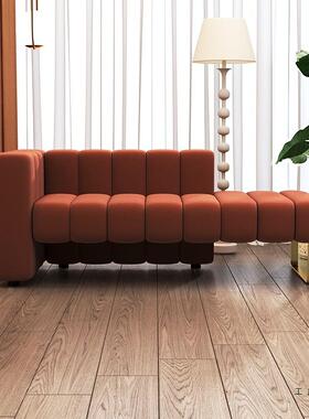 式轻奢客厅丝布绒艺贵妃椅985简约酒店躺卧室床尾凳意懒人沙发贵