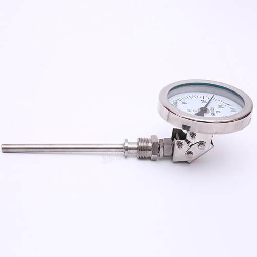 双金WSS-411/属温W度计SS-481向型WSS-411径向型304不锈钢电点接