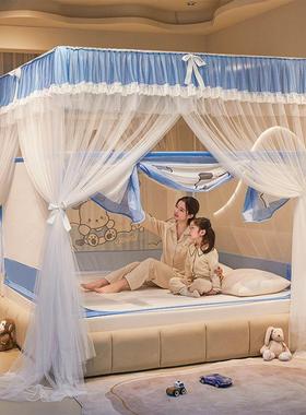 夏季蚊帐防家蚊用wa7894卧室0225一新款儿童围栏护栏体式免安装蒙