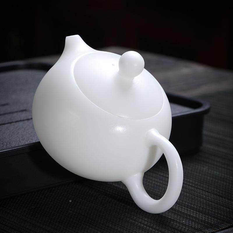 超薄冰种羊玉具脂套装家用奢高档轻玉瓷功BZ-24032茶夫泡茶壶茶杯
