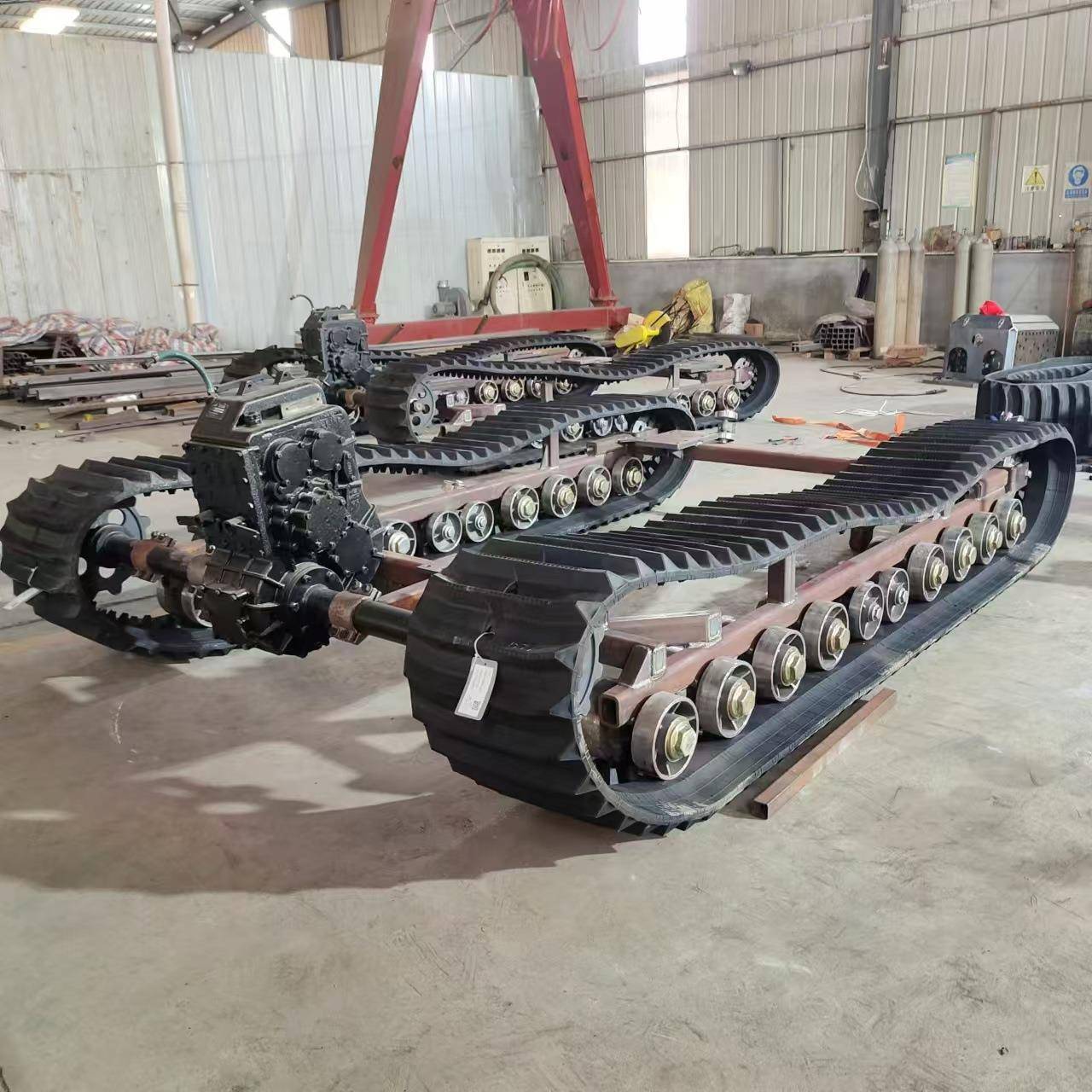 变速箱履带底底盘履带输车爬橡山虎底盘农运用全地型胶履OGX带盘