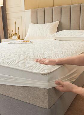 床全棉床纯li1427笠带裙边加厚夹棉防滑花边款罩套a棉类母婴级四