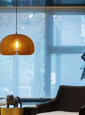 餐书厅灯日吊式复古卧木647质室灯艺术创意民宿房中古南瓜灯