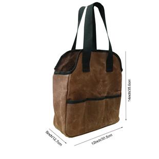 6安过蜡帆布园艺具包多1口袋五金手工提收纳袋花园工TLX具整理储