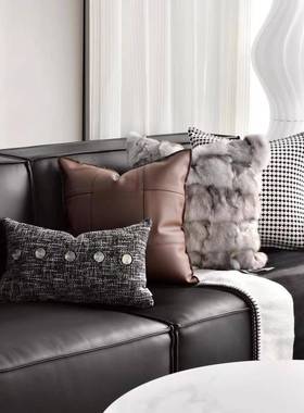 样枕板GBC房抱枕轻奢简约现代客软装沙发方厅靠垫样板间酒店抱枕