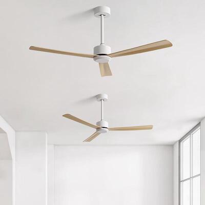 静吊扇大风力音工33商用变频古木纹业风扇家用客厅办公室复吊顶电