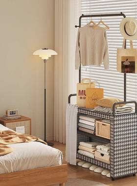 衣架粗落地卧家加用大容室量多功能挂衣DIH架防尘收纳一体晾帽衣