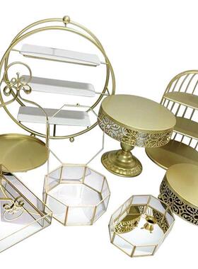 Bl2boP8F点欧式甜品示台摆件展架甜架冷午餐茶歇蛋糕摆台下茶点心